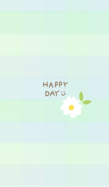 [LINE着せ替え] デイジー チェック柄30の画像1