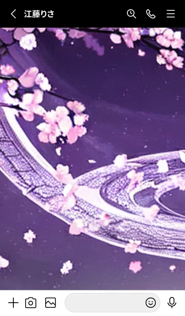 [LINE着せ替え] 月光夜桜#CX115。の画像2