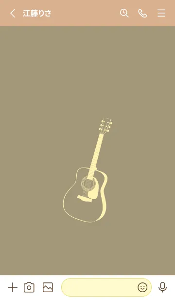 [LINE着せ替え] GUITAR COLOR 利休白茶の画像2