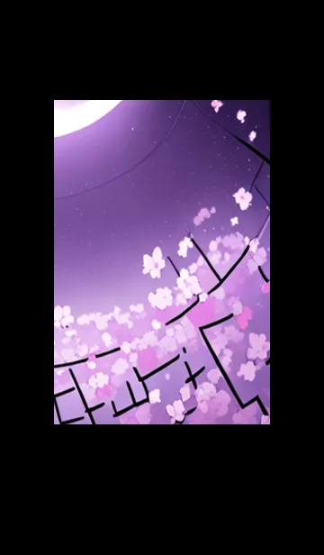 [LINE着せ替え] 月光夜桜#CX114。の画像1