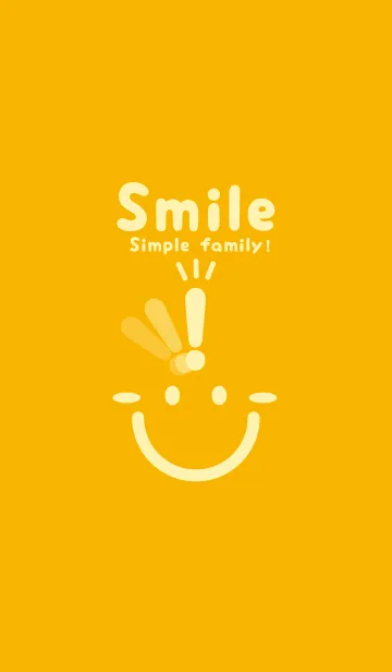 [LINE着せ替え] スマイル＆ヒラメキ 山吹色の画像1