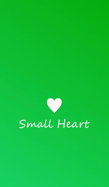 [LINE着せ替え] Small Heart *Green Gradation 8*の画像1