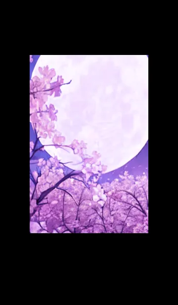 [LINE着せ替え] 月光夜桜#CX112。の画像1