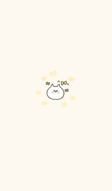 [LINE着せ替え] レッツゴー！ねこねこ 7 ちょうちょの画像1