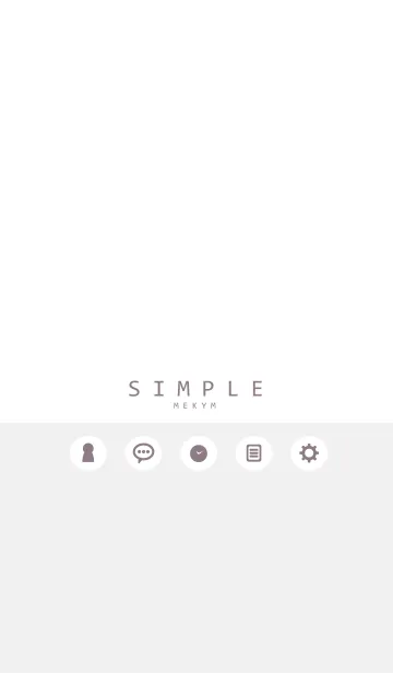 [LINE着せ替え] SIMPLE ICON-WHITE 13の画像1