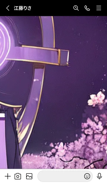 [LINE着せ替え] 月光夜桜#CY49。の画像2