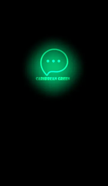 [LINE着せ替え] Caribbean Green Neon Theme V3 (JP)の画像1