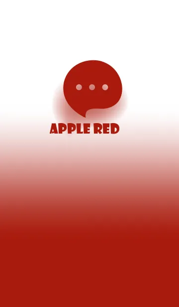 [LINE着せ替え] Apple Red & White Theme V.4 (JP)の画像1