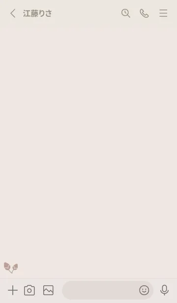 [LINE着せ替え] 桜7<ブラウン>の画像2