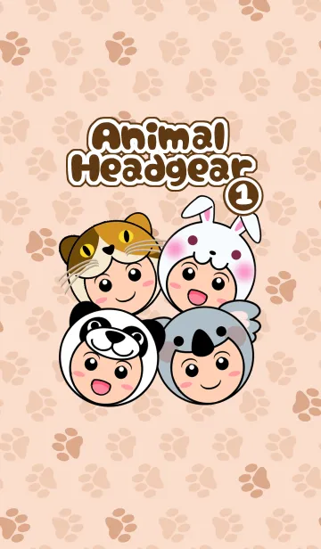 [LINE着せ替え] 動物かぶりもの第1弾の画像1