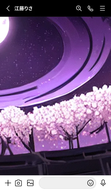 [LINE着せ替え] 月光夜桜#CY430。の画像2