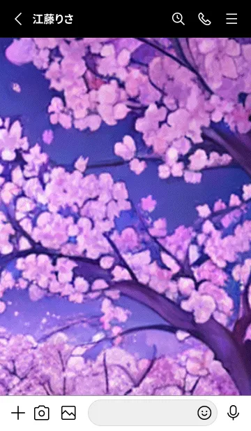 [LINE着せ替え] 月光夜桜#CY429。の画像2