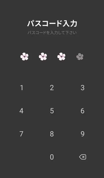 [LINE着せ替え] 黒と黄色 : 春の運気UP 桜の画像4