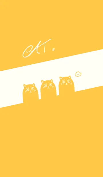 [LINE着せ替え] CAT. J-yellow orange (Ye3)の画像1