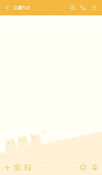 [LINE着せ替え] CAT. J-yellow orange (Ye3)の画像2