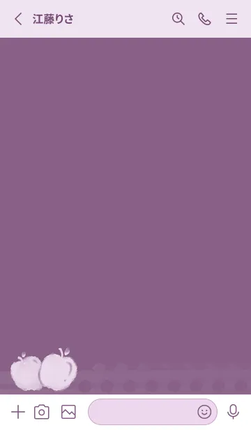 [LINE着せ替え] Smudge Apple J-Magenta (Pu3)の画像2