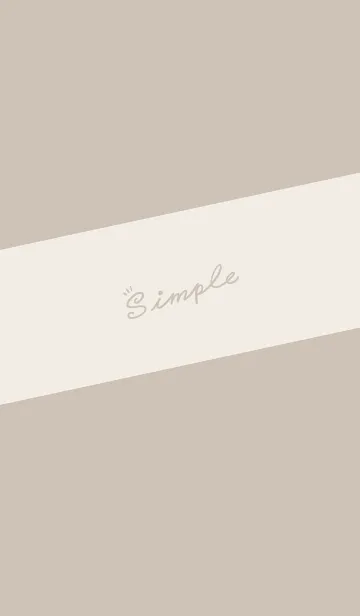 [LINE着せ替え] Simple Lines J-khaki (br2)の画像1