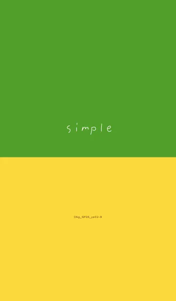 [LINE着せ替え] 0Ag_26_イエロー2-9の画像1