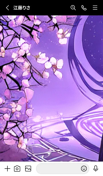 [LINE着せ替え] 月光夜桜#CY425。の画像2