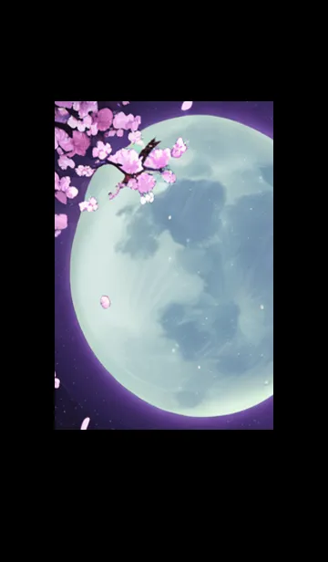 [LINE着せ替え] 月光夜桜#CY424。の画像1
