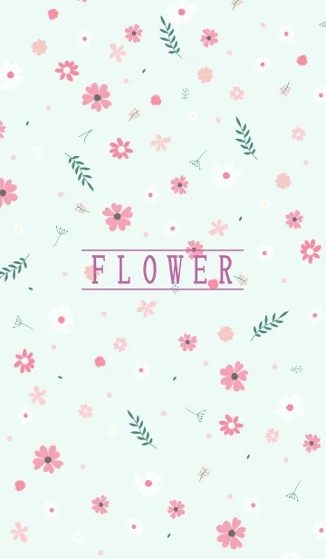 [LINE着せ替え] MANY FLOWERS GREEN 72の画像1