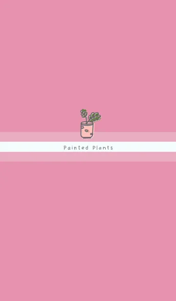 [LINE着せ替え] Painted plants JA-pink (Bl3)の画像1