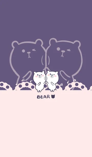 Dancing Bear-Purple (Re3)の着せ替えメイン画像