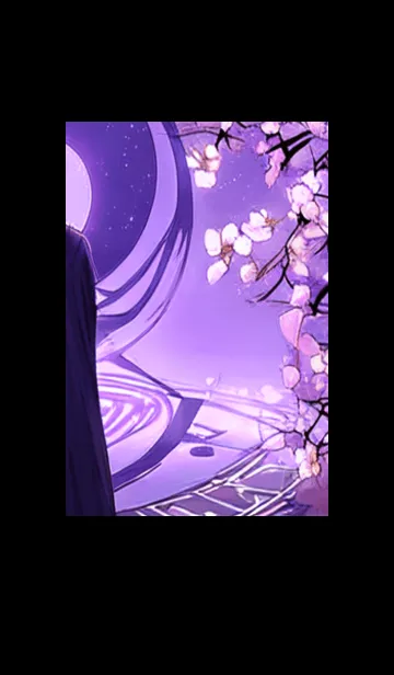 [LINE着せ替え] 月光夜桜#CY413。の画像1