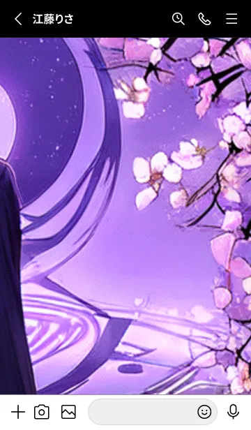 [LINE着せ替え] 月光夜桜#CY413。の画像2