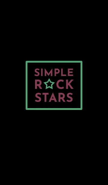 [LINE着せ替え] シンプル ロック スター 56の画像1