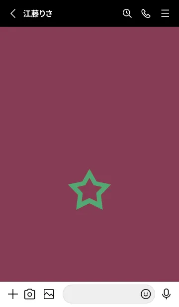 [LINE着せ替え] シンプル ロック スター 56の画像2