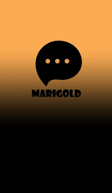 [LINE着せ替え] Black & Marigold Theme V3 (JP)の画像1