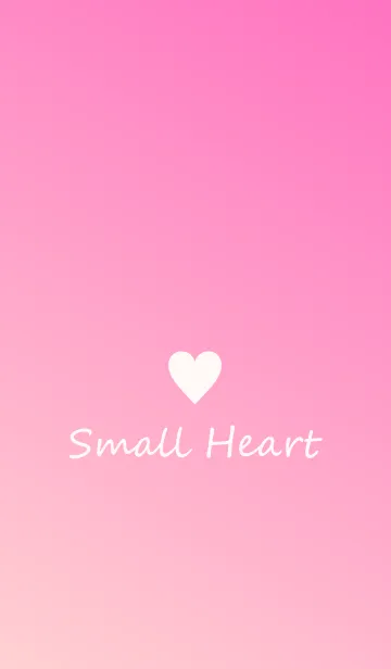 [LINE着せ替え] Small Heart *Pink Gradation 9*の画像1