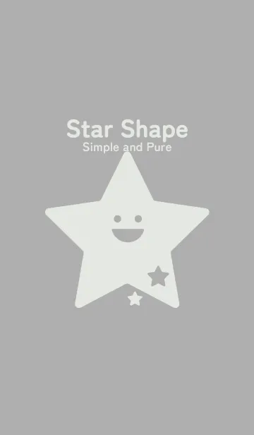 [LINE着せ替え] 星型の着せかえ シルバーグレイの画像1