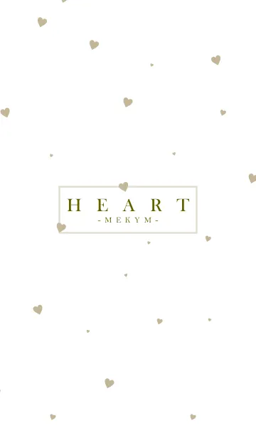 [LINE着せ替え] HEART BEIGE-SIMPLE.MEKYM 20の画像1