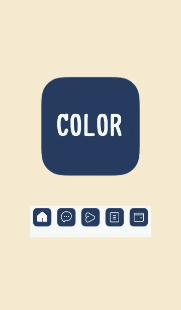 [LINE着せ替え] beige color B25の画像1