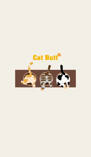 [LINE着せ替え] Cat Butt 15 (=^・^=)の画像1