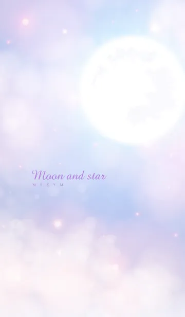 [LINE着せ替え] Moon And Star - PURPLE 20の画像1