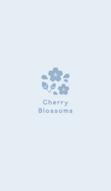 桜8<ブルー>のLINE着せ替え