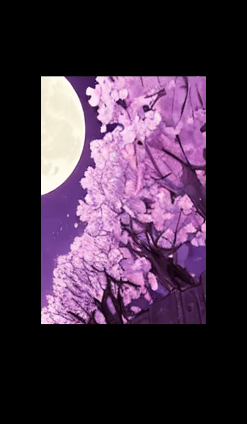 [LINE着せ替え] 月光夜桜#CZ09。の画像1