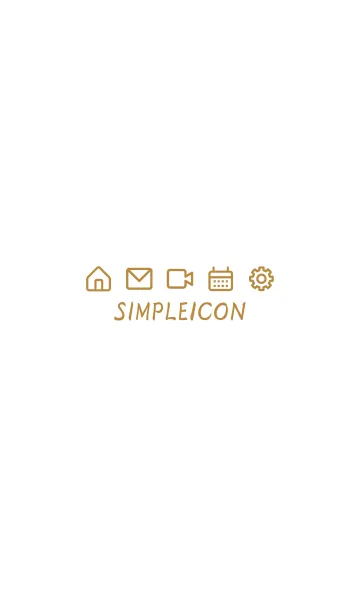 [LINE着せ替え] SIMPLE ICON -WHITE- 20の画像1