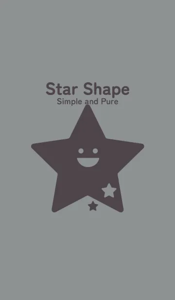 [LINE着せ替え] 星型の着せかえ アルミニウムグレイの画像1