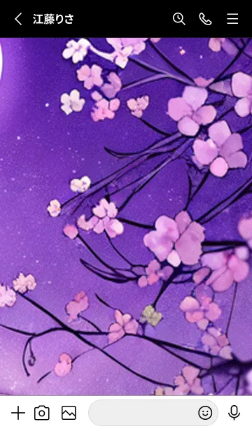[LINE着せ替え] 月光夜桜#CZ07。の画像2
