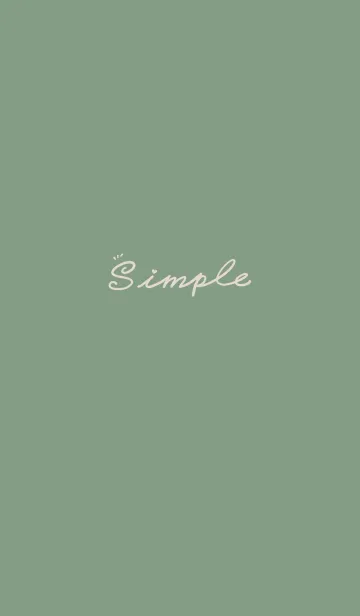 [LINE着せ替え] Simple Color J-gray green (Br2)の画像1