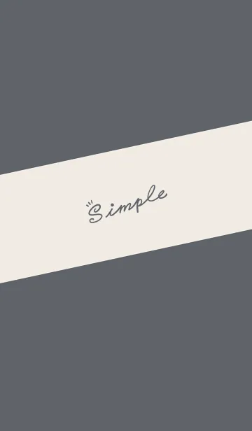 [LINE着せ替え] Simple Lines J-dark gray blue (br2)の画像1