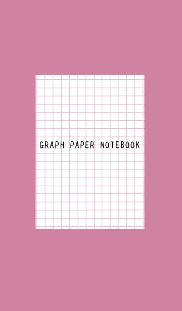 [LINE着せ替え] 方眼紙の着せかえ/くすみレッドの画像1