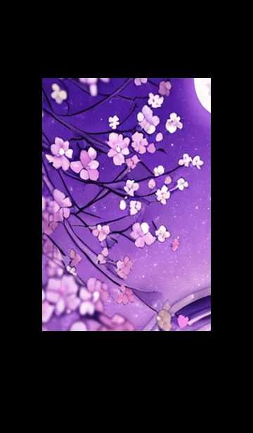 [LINE着せ替え] 月光夜桜#CZ04。の画像1