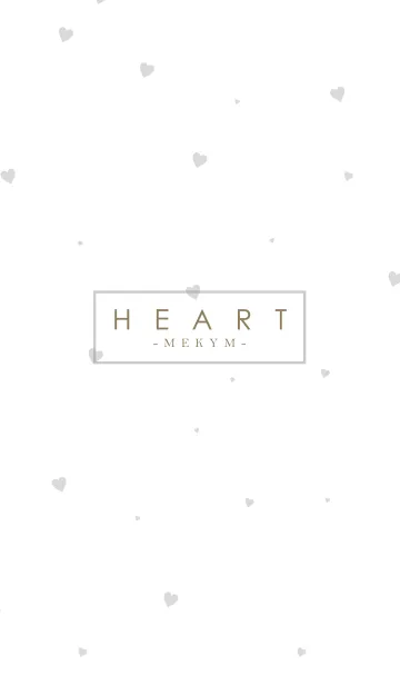 [LINE着せ替え] HEART GRAY-SIMPLE.MEKYM 20の画像1