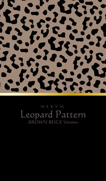 [LINE着せ替え] Leopard Pattern - BROWN BEIGE 2の画像1