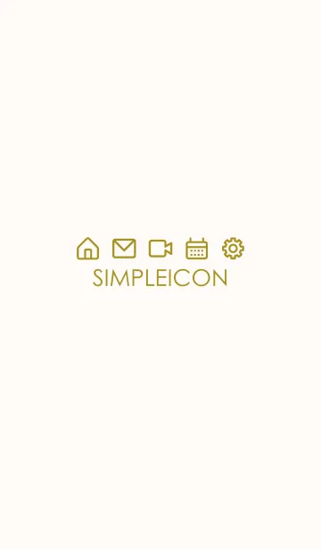 [LINE着せ替え] SIMPLE ICON -PINK BEIGE- 20の画像1